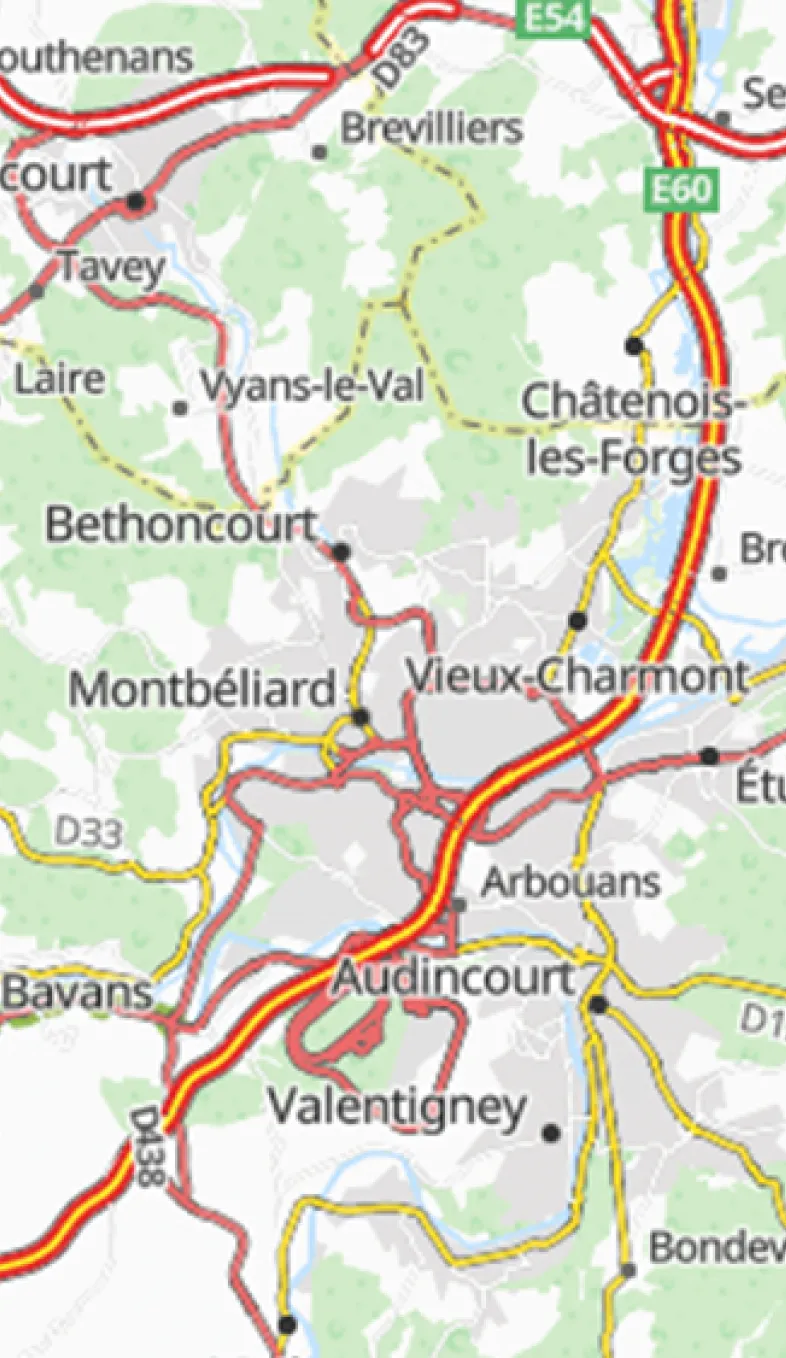 Plan de Montbéliard